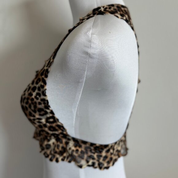 Victoria's Secret PINK Y2K Leopard Lace Bralette Sz Small - Picture 5 of 6